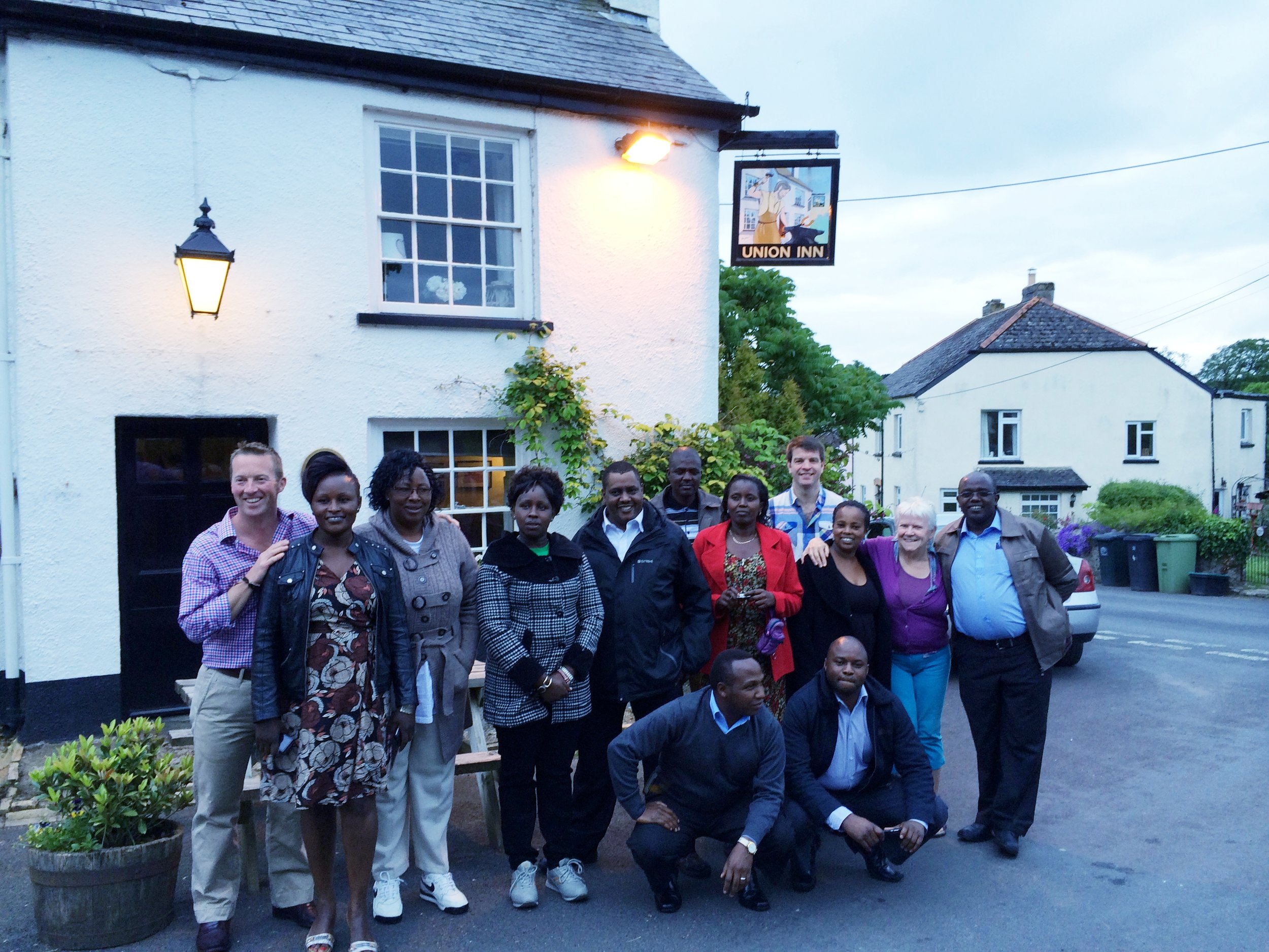  Some of our Kenyan colleagues on a visit to the UK 