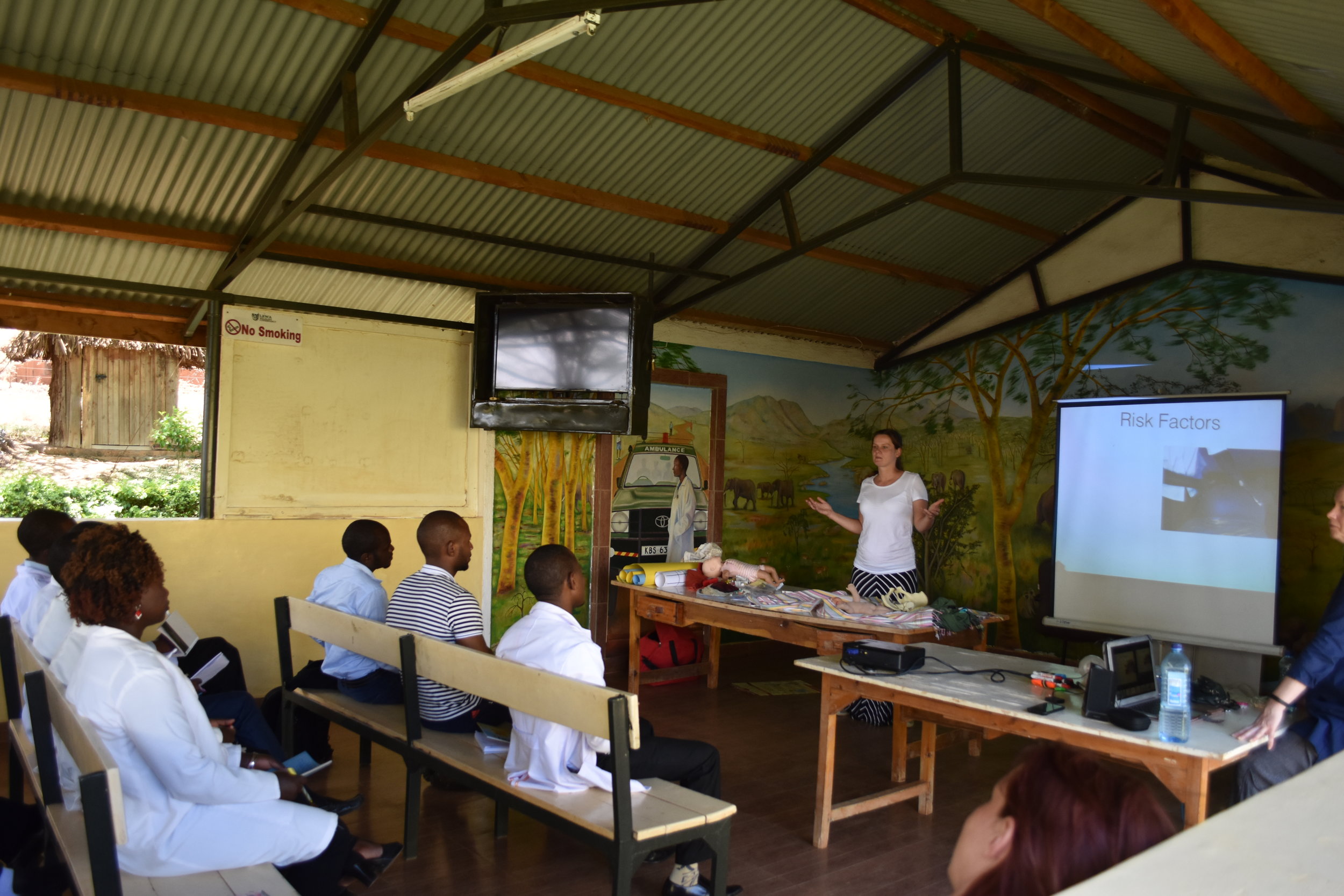  Emergency skills training day at Lewa in March 2019. The participants were from rural clinics and dispensaries throughout Laikipia County 