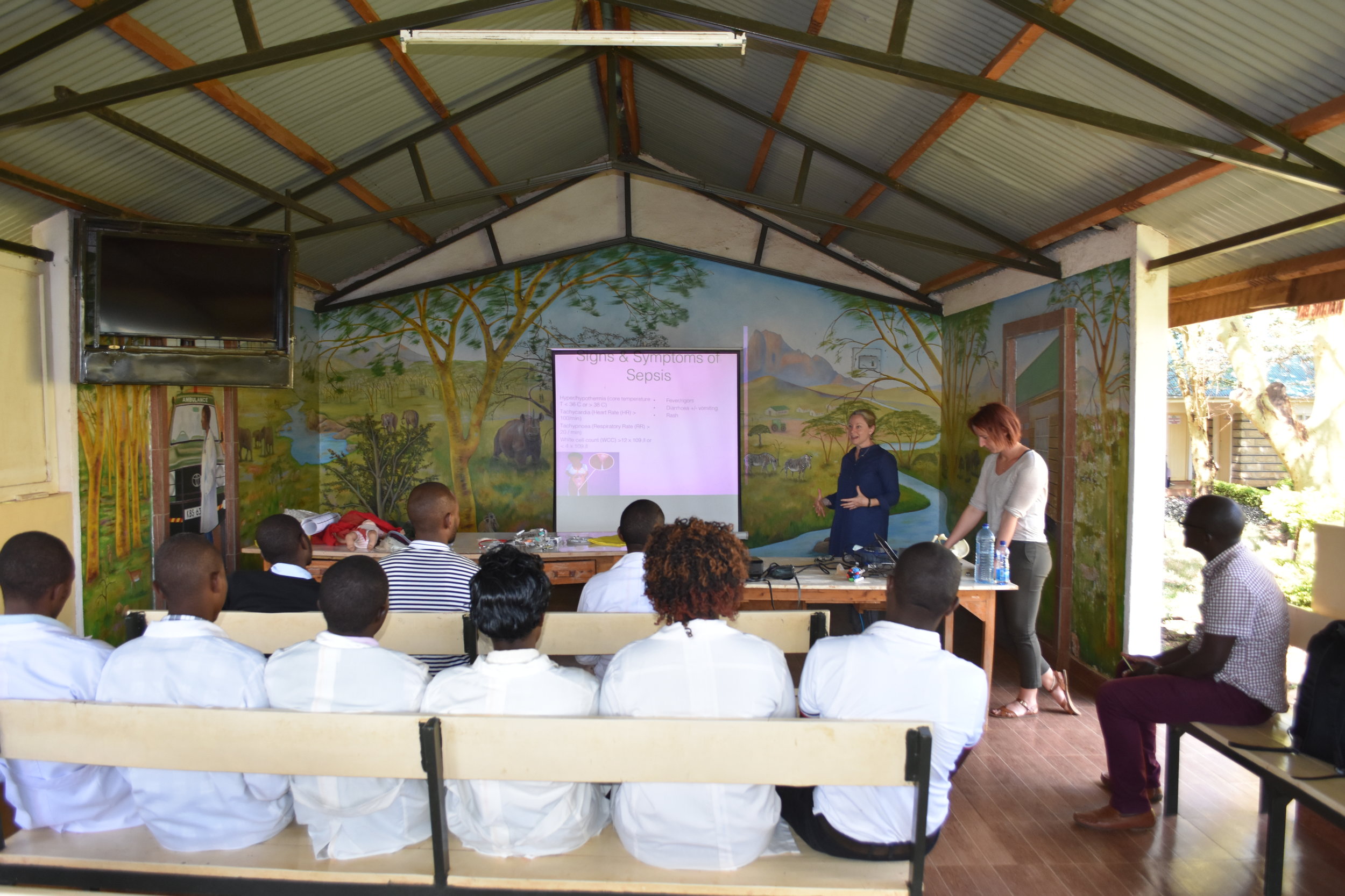  Emergency skills training day at Lewa in March 2019. The participants were from rural clinics and dispensaries throughout Laikipia County 