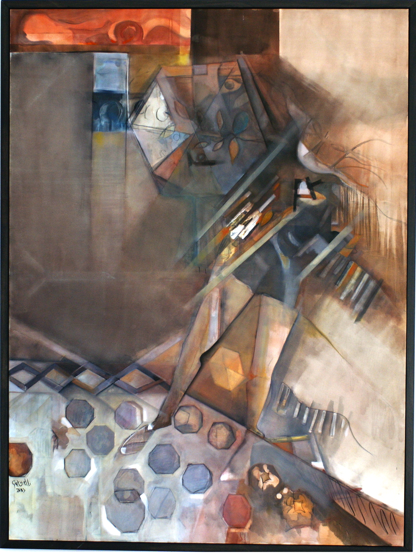   The kite. 2003. oil on canvas. 1.50 X 1.90 cm.  