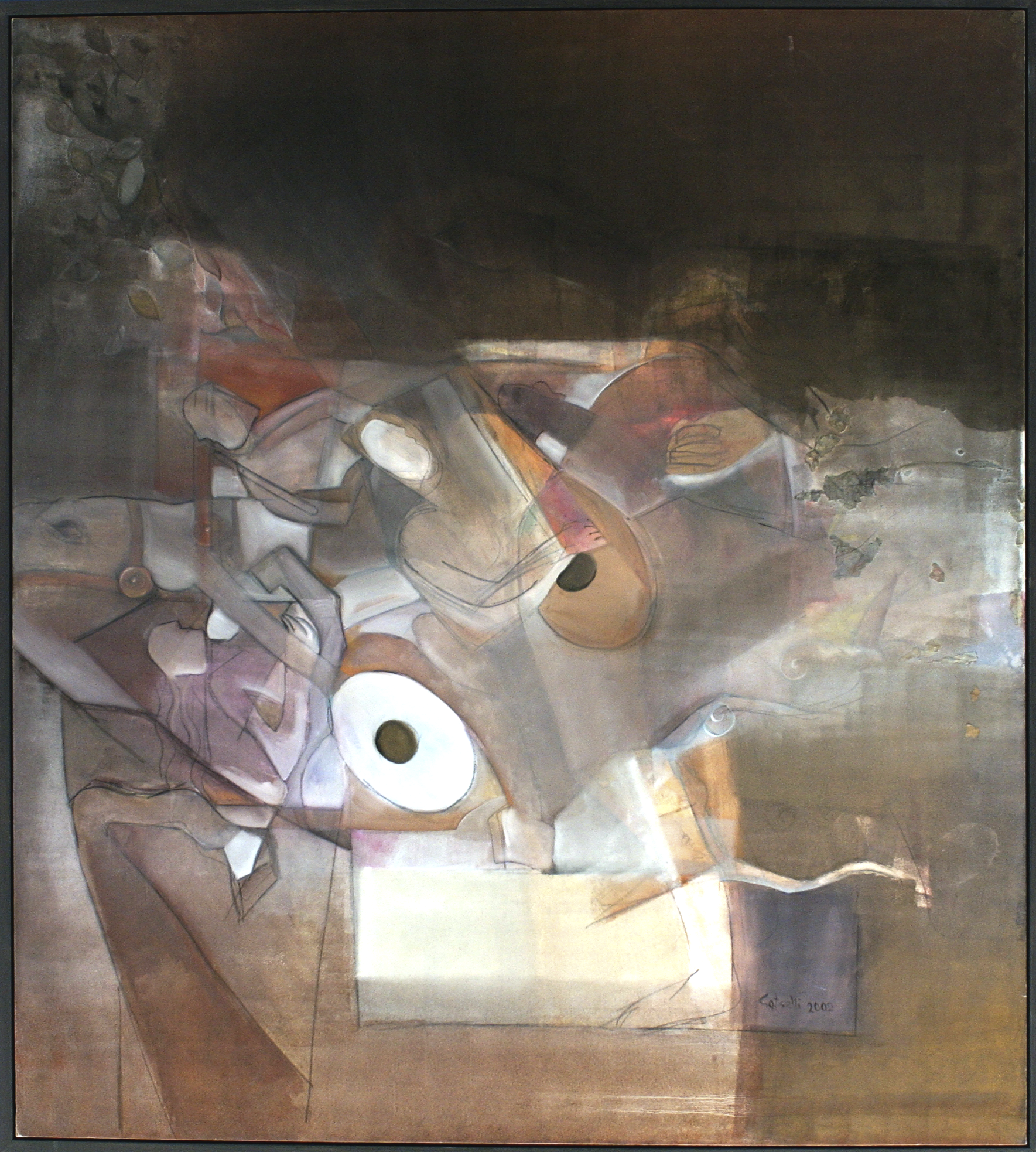   The Musicians. 2002. Oil on canvas. 1.90 X 2.00 cm.  