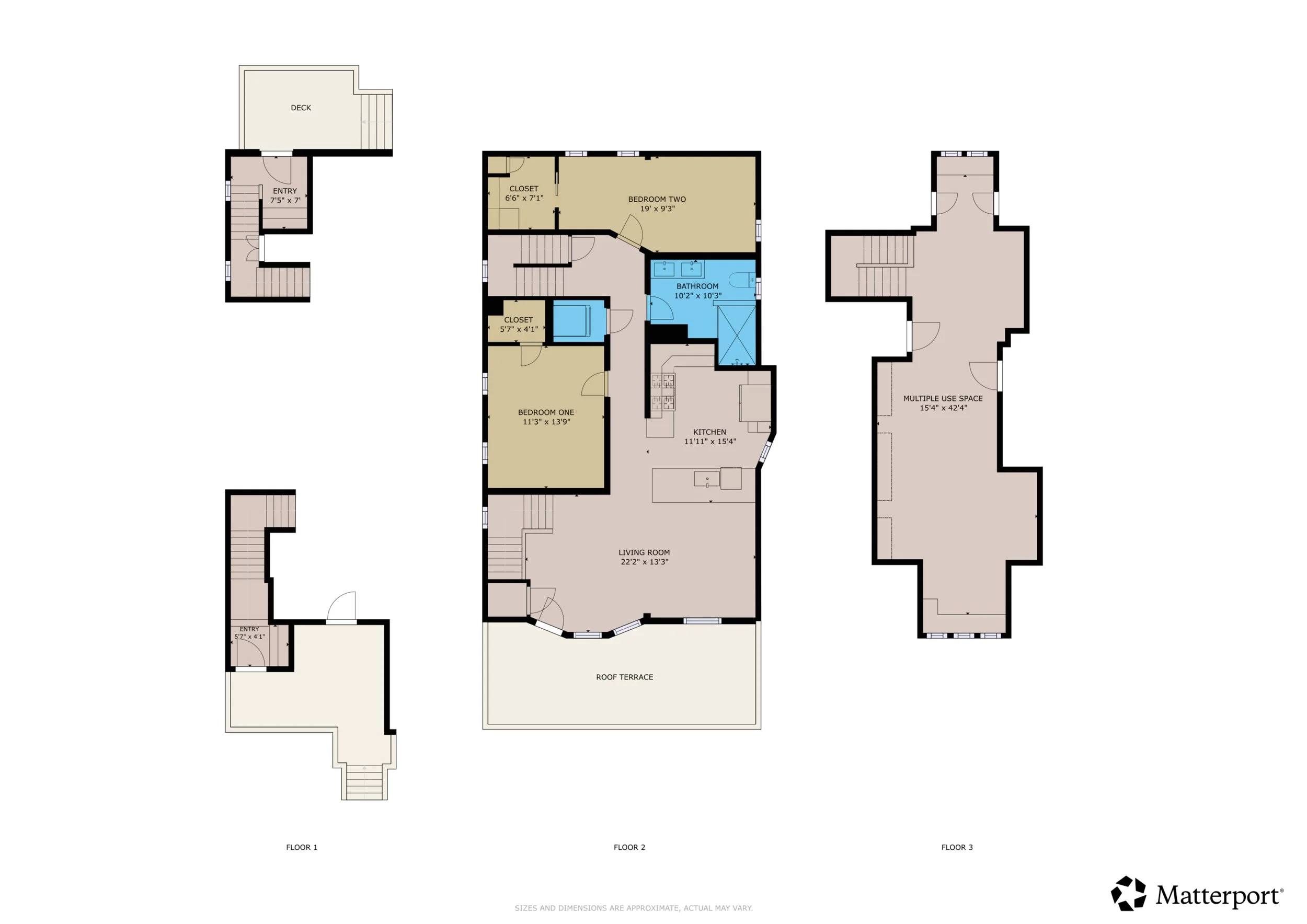 Schematic Color Floor Plans
