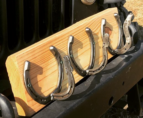 Mounted Hooks with Horse Heads