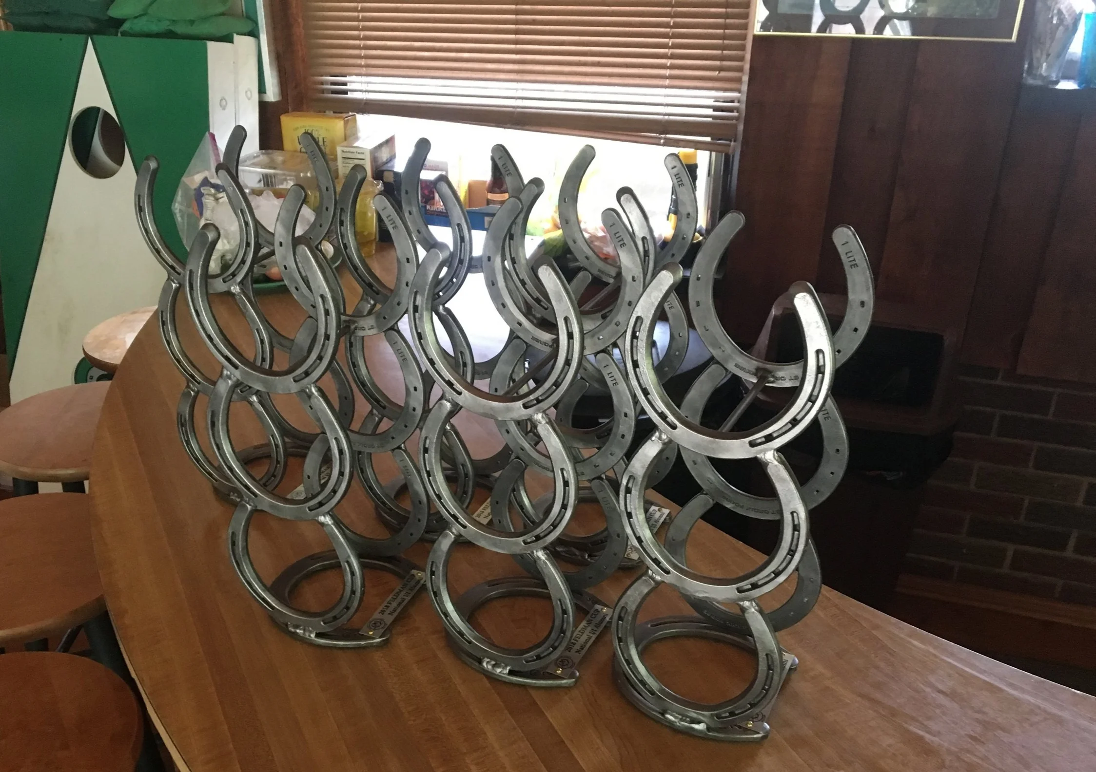 A cluster of our "Beehive" wineracks