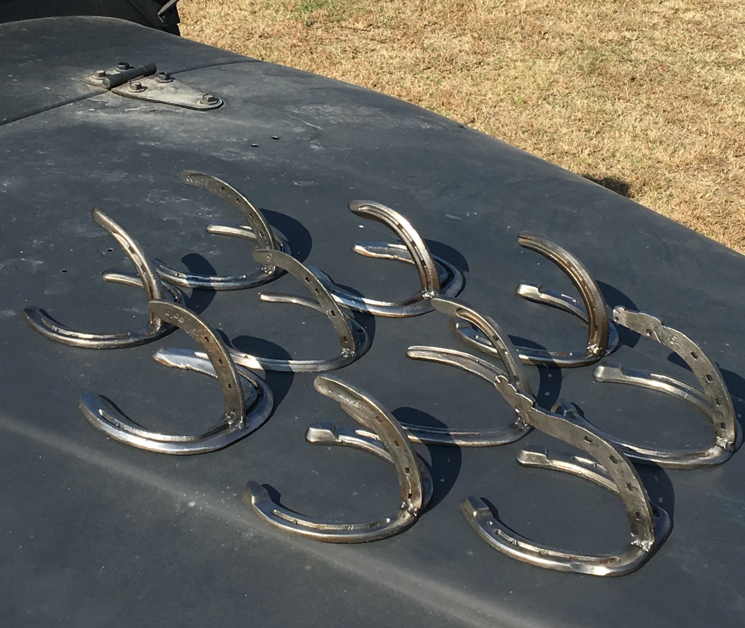 Hooks ready to be mounted