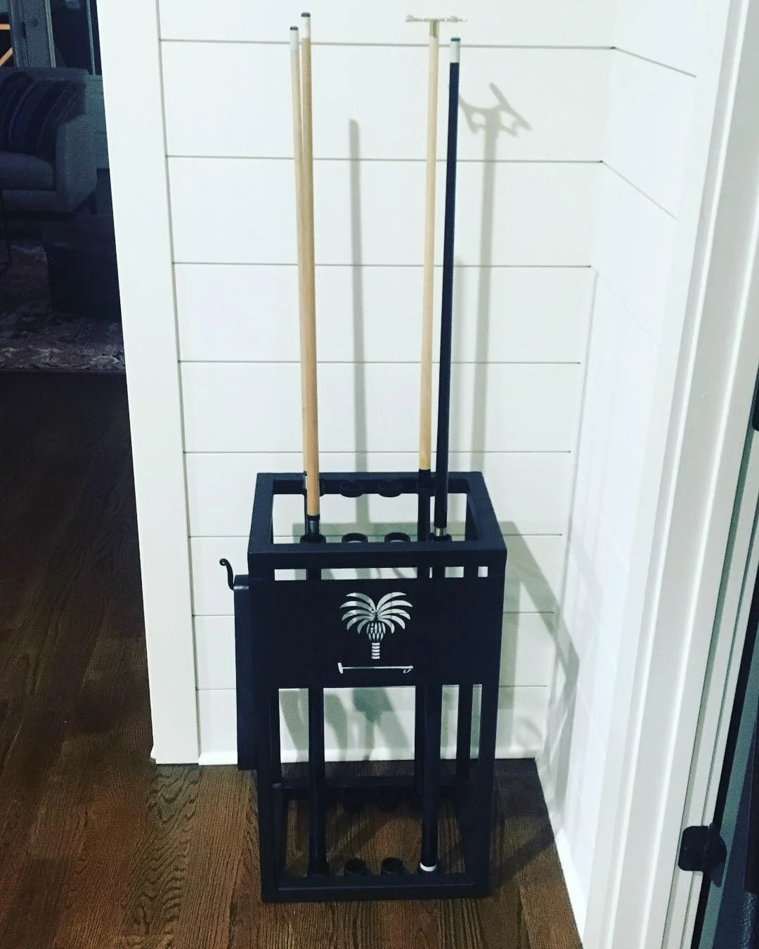 Very exciting project for a polo team here in Aiken, Pool Cue Rack