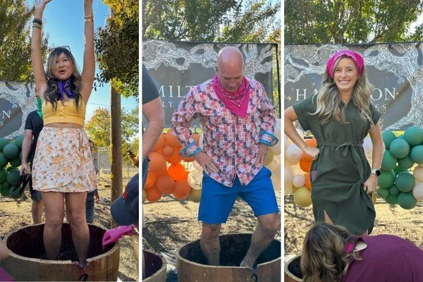 🍇 FUN COMMUNITY EVENT 🍇

Our friends at Hamilton Family Wines are hosting their annual grape stomp celebrating Sonoma Valley's 200th harvest! 

Sunday, October 19th | 1-4pm

Join the fun for a good ol' fashioned grape stomp! Whether you're competin