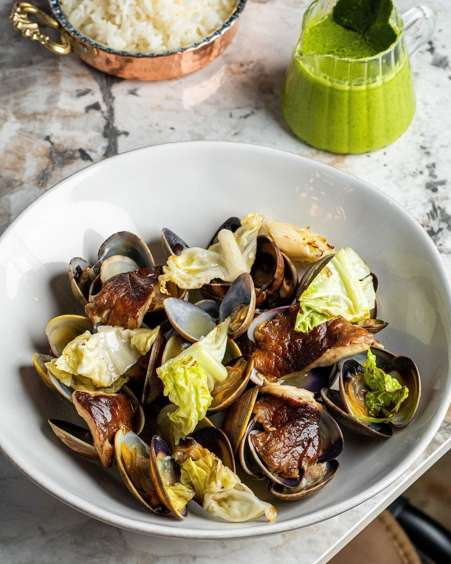 ✨ RECIPE DROP ✨

We're sharing one of our signature dishes with you: Thai Green Curry with Steamed Clams &amp; Lime Leaf Rice.

A Sonoma Valley interpretation of a Thai classic&mdash;vibrant green curry paste made from scratch with fresh chilies, lem
