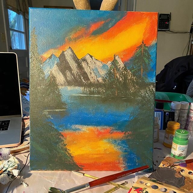 Our amazing patients have been sending us some of the projects they’ve been doing to keep themselves busy and accumulate positives during this stressful time! We have a seriously impressive Bob Ross painting, a beautiful reorganization of plant