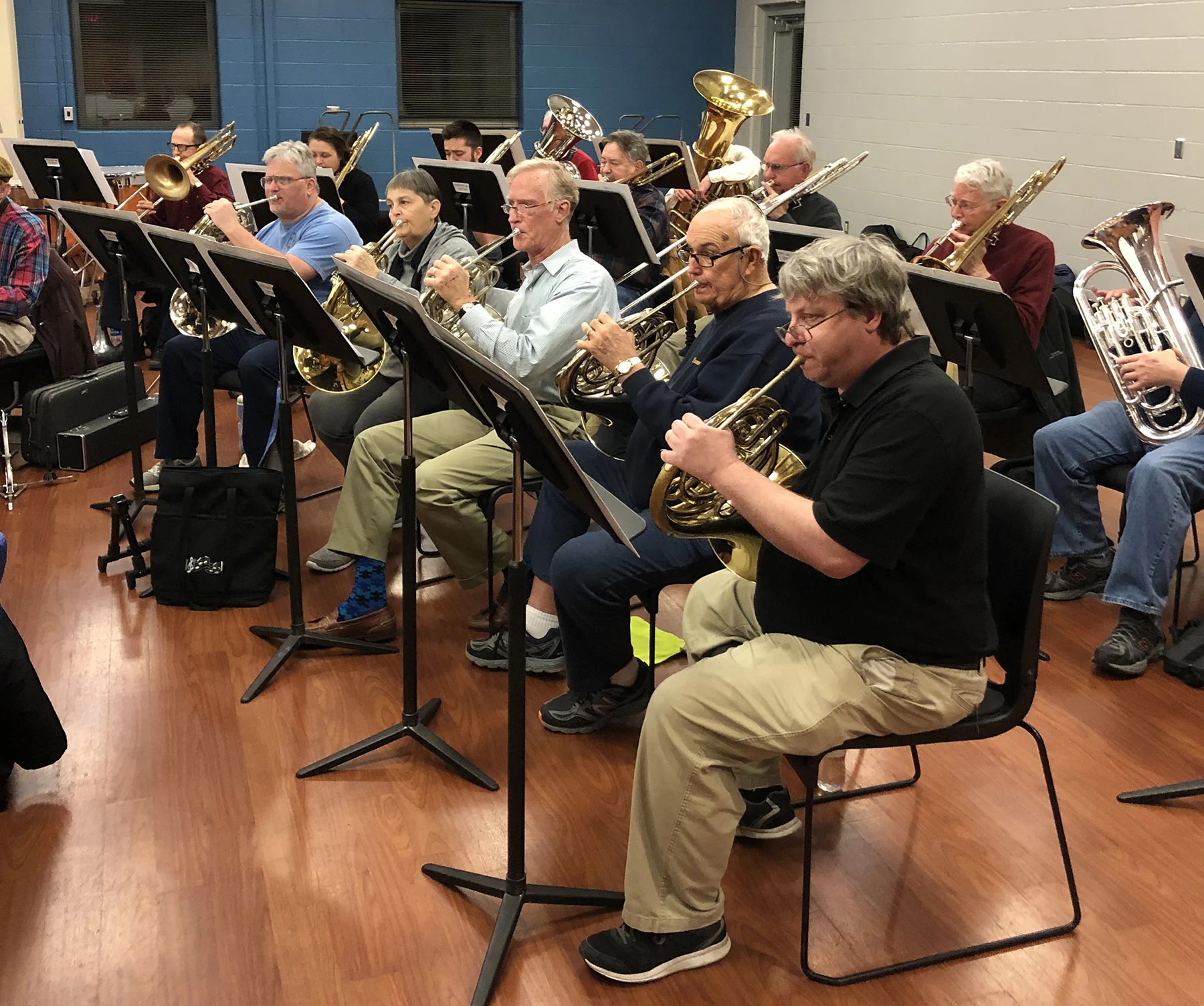 French Horn and Low Brass at rehearsal | December 2018