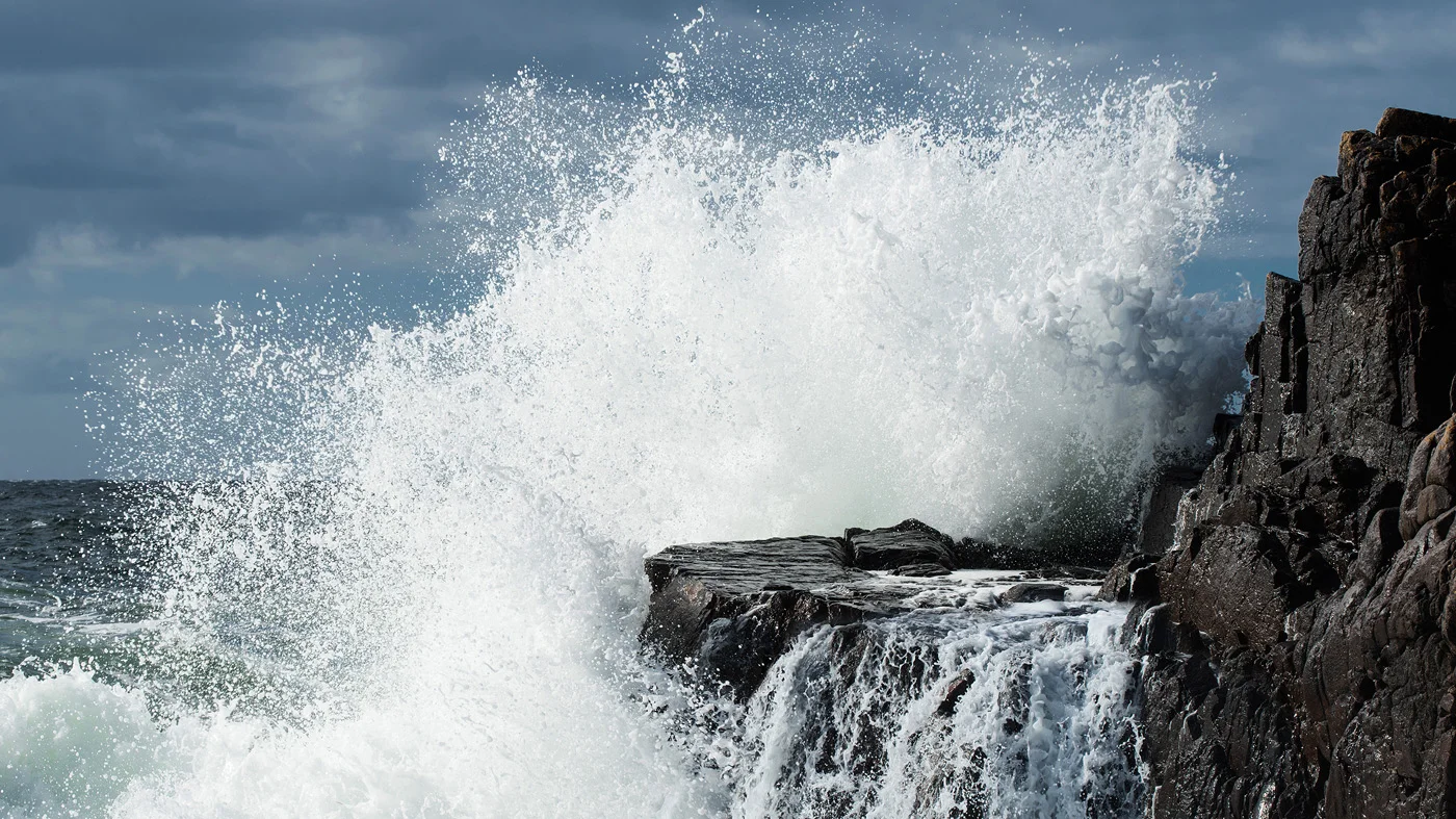 Storm ved Kullaberg, Sverige (April 2017)