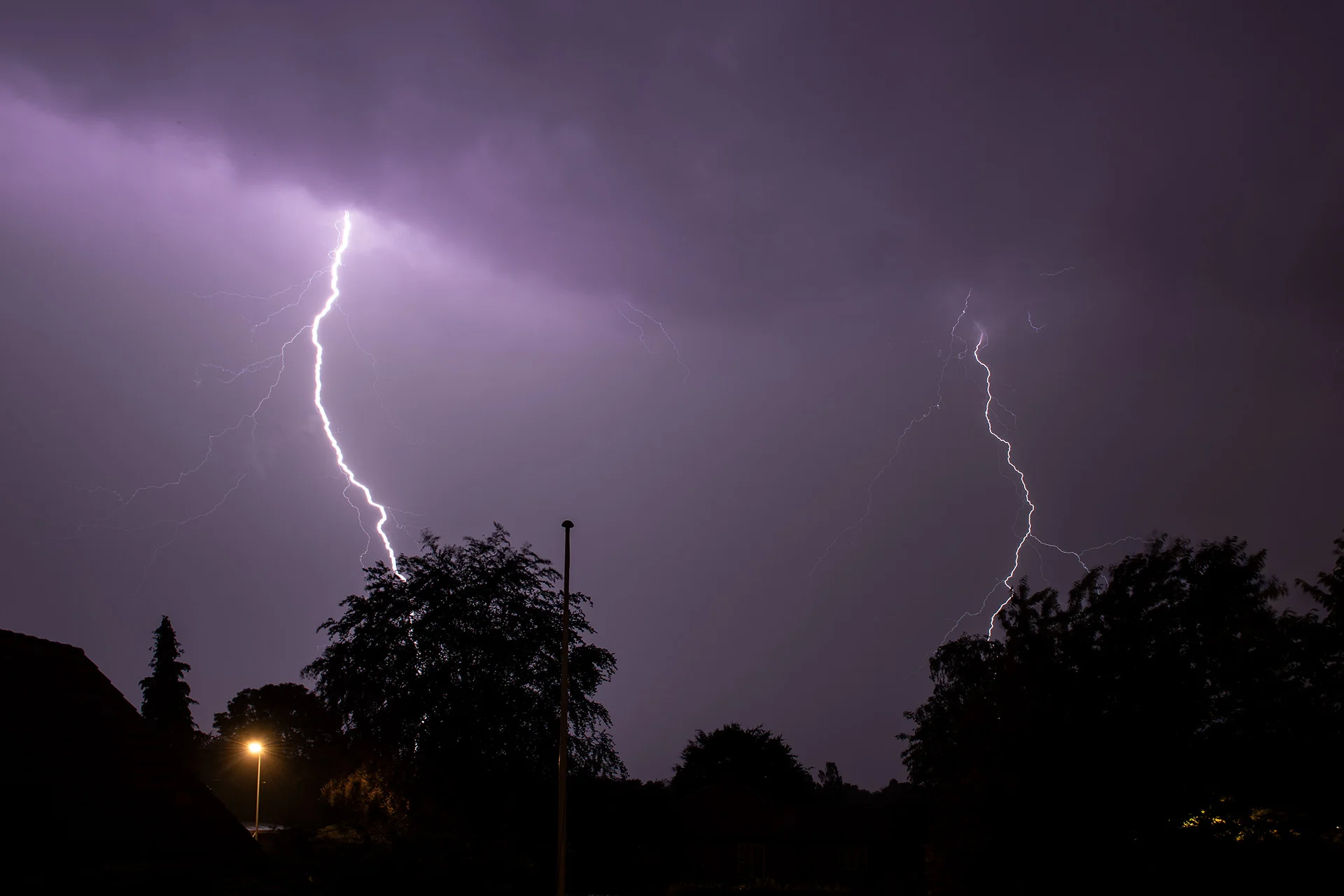 Lyn over Birkerød, Rudersdal (Juni 2019)