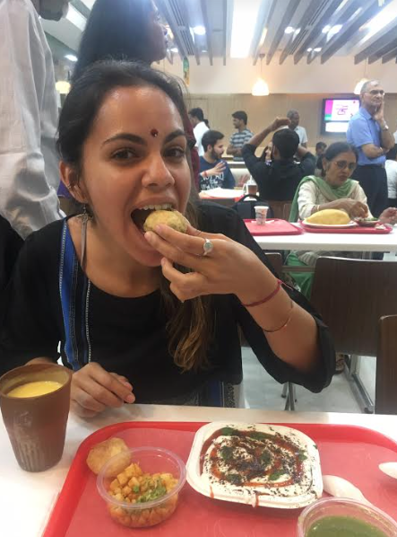 My first time eating pani puri…my tastebuds will never be the same.