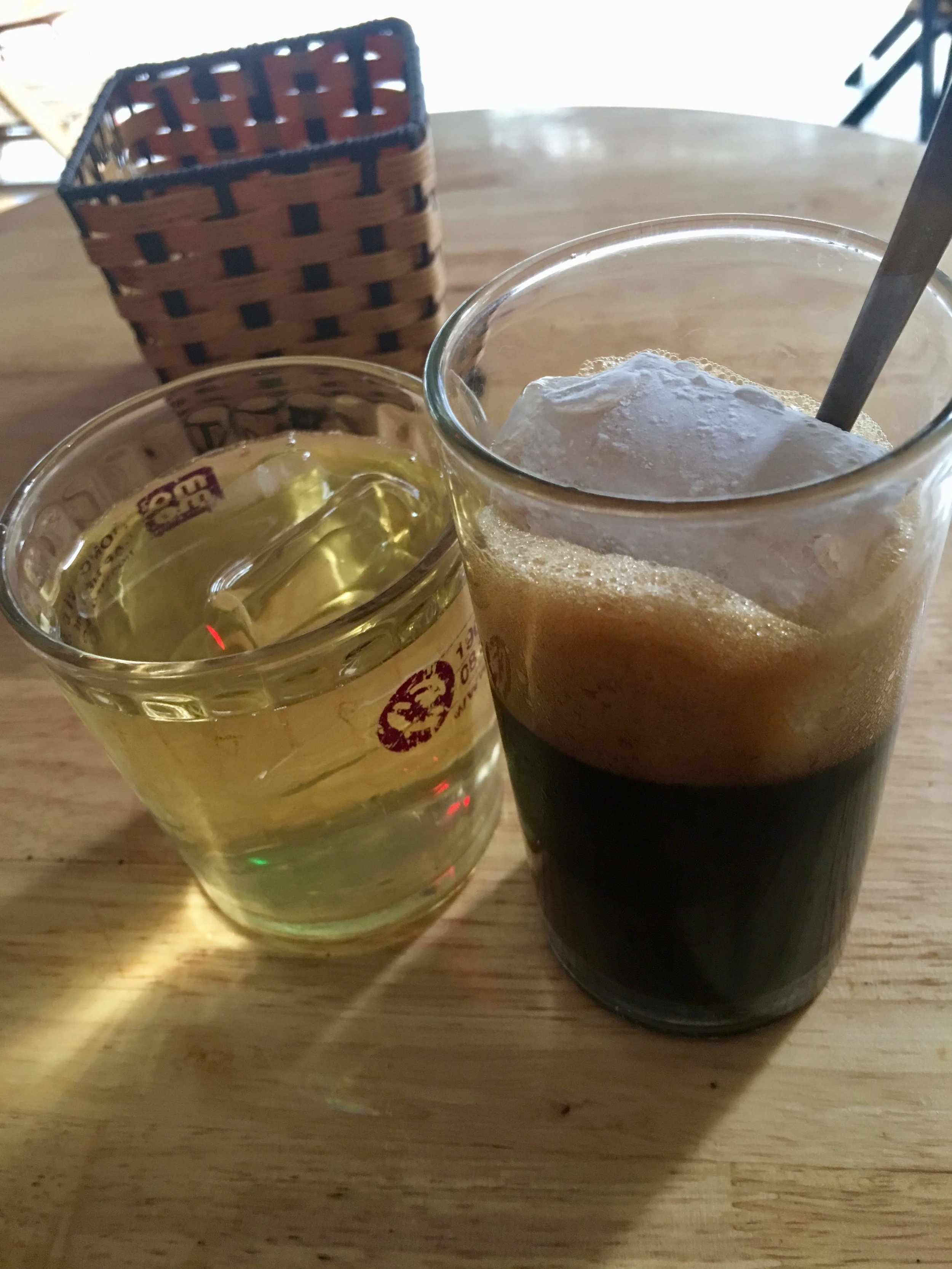 My first Vietnamese coffee. Straight black. I was wired for three months.
