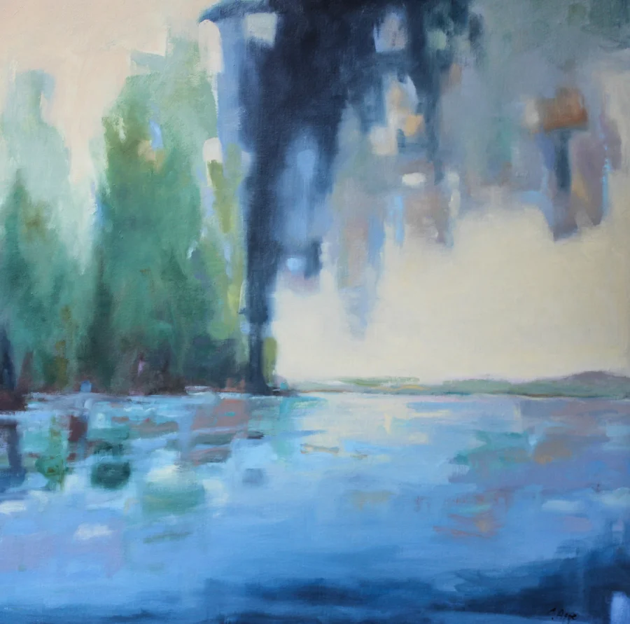 Sky Meets Land, 36” X 36” oil on canvas