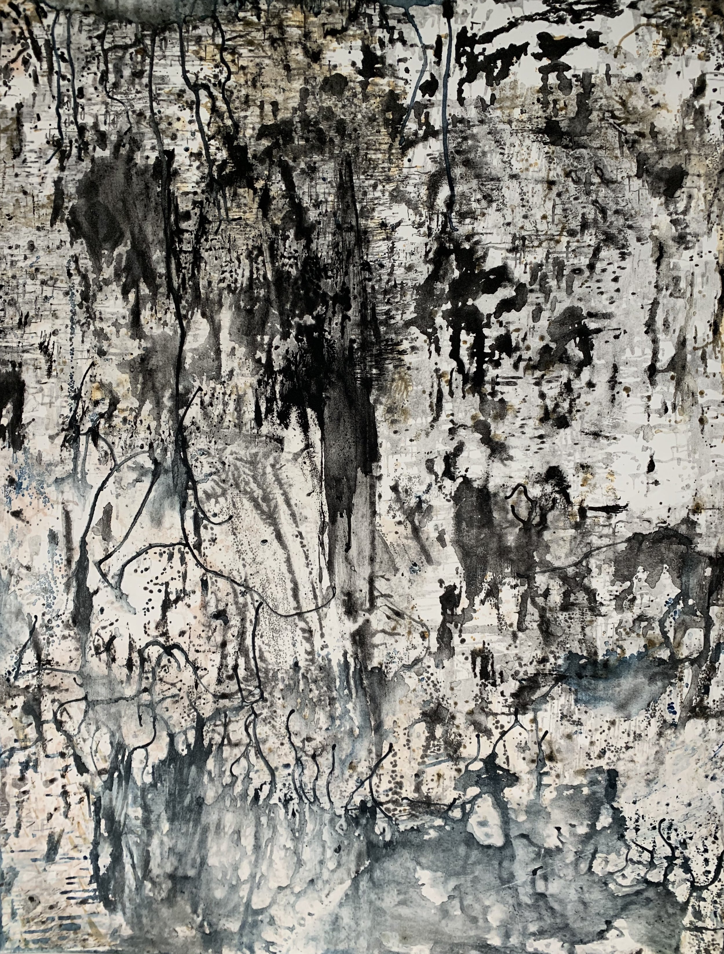 Park City 1, Ink on 22” X 30” BFK Rives paper, image size 19” X 24”.