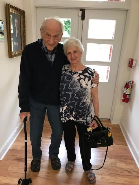 On May 1, 2019, Robert and Clara came by the Temple to take a look at the new Ackerman Exhibition Hall. We were glad to see Robert come by and show his deep interest in Temple Sinai. Robert is still active on the Temple Board and stays involved in all that is going on. Good to see you !!!