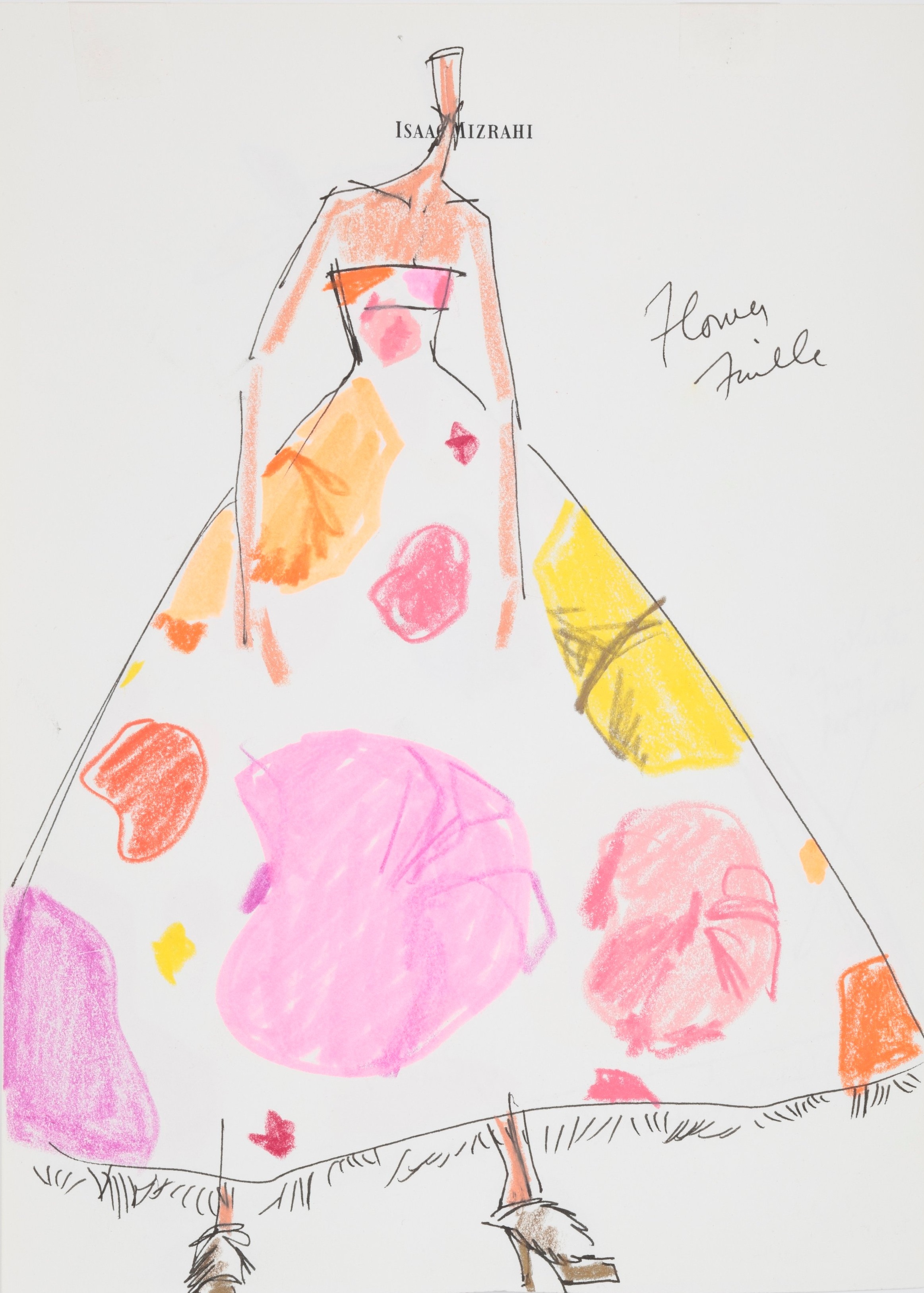 Sketch for Everyflower Dress, Fall 2007 | Photo by Jason Frank Rothenberg
