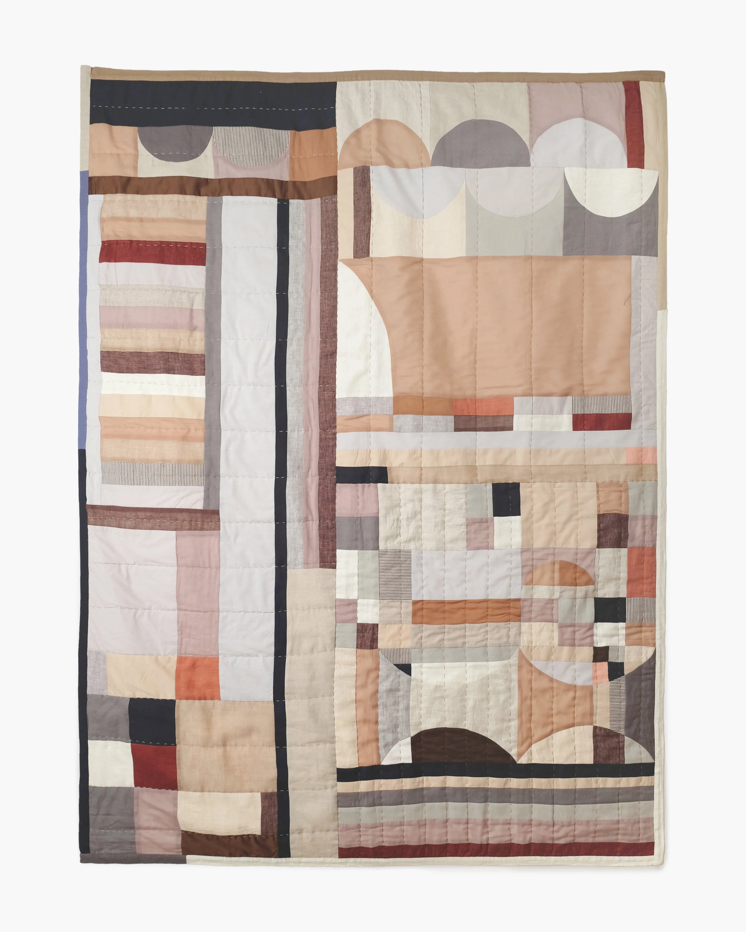 Line Quilt Rust by Thompson Street Studio