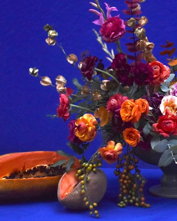 Flower Arrangement by Ingrid Carozzi of Tin Can Studios – Workshop & Masterclass in Mexico City at La Casa Azul