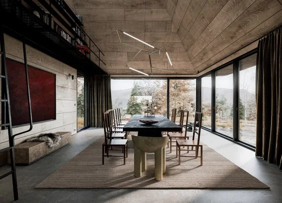 Cozy retreat in the Catskills, Upstate New York by Paris-based Corpus Studio