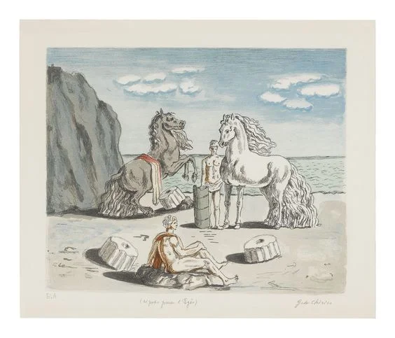 GIORGIO DE CHIRICO (1888 - 1978) RIPOSO PRESSO LE CORRENTI DELL'EGEO | Sotheby’s | The Sleep of Reason | A Private Collection of Surrealist Art Online