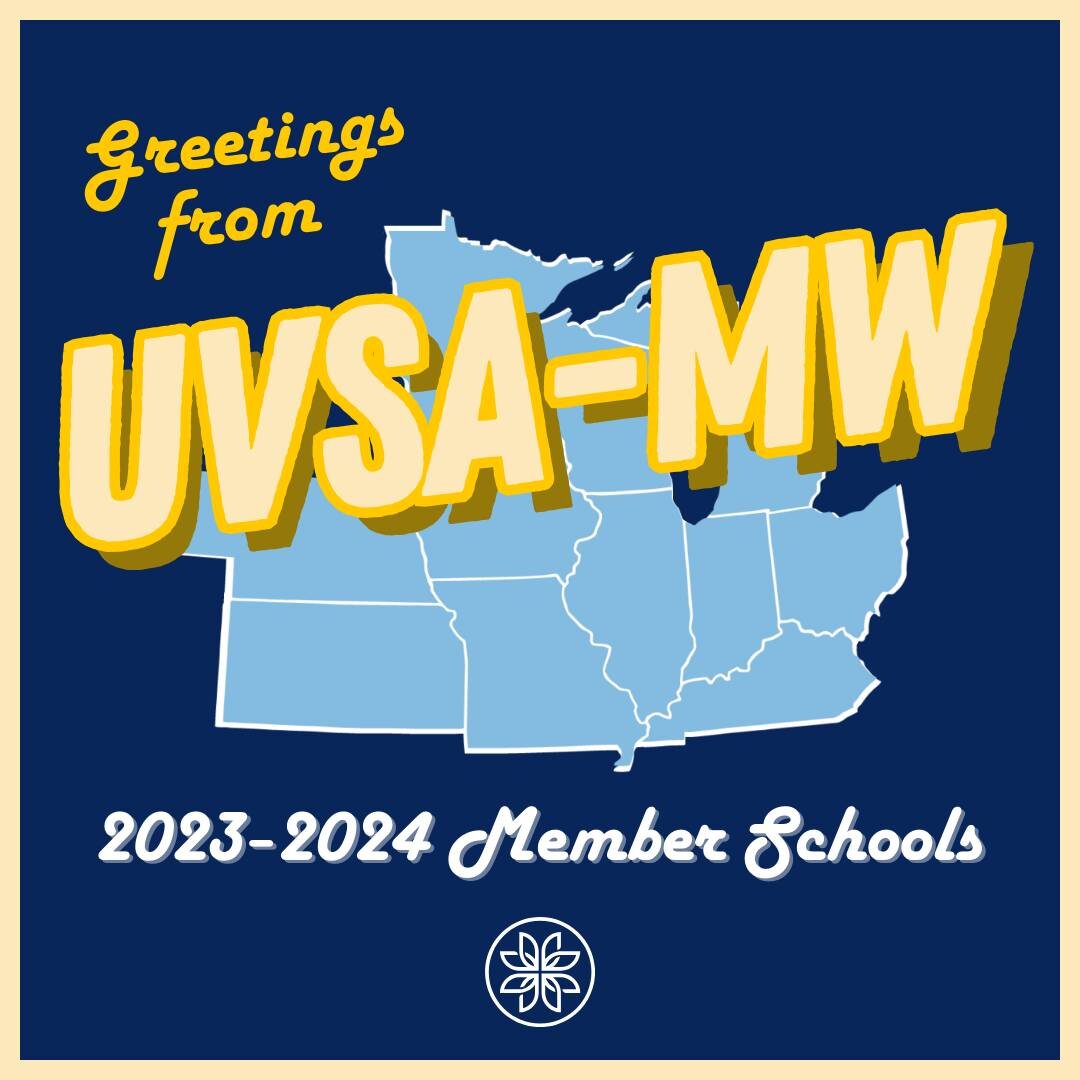 Please join us in welcoming two new member schools to the UVSA-Midwest family: Denison VSA located in Ohio and WashU VSA located in Missouri! To read more about their VSA and learn more about them, please swipe to the next few slides for their biogra