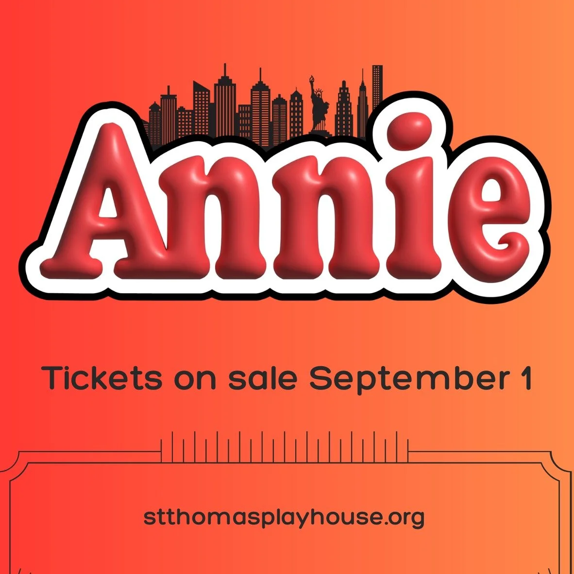 We think you're gonna like it here!

ANNIE tickets go on sale September 1! Grab your tickets at link in bio.

Running September 17-21 at @communityschool

#annie #sunvalley #mainstage