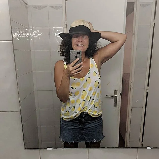 Turned 41 today and still taking selfies in dank public restrooms