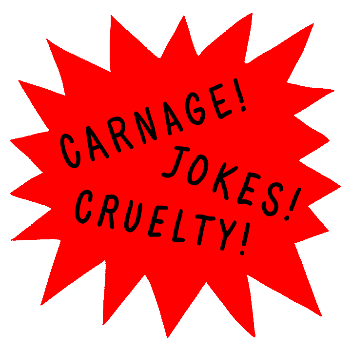 sticker_giphy_luigi_segre_my_friend_is_a_killer_advertising_tag_carnage_jokes_cruelty.gif