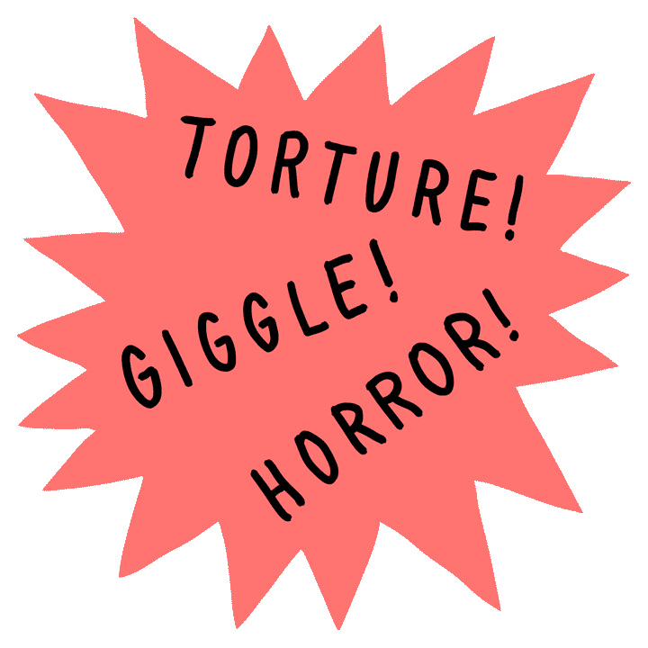 sticker_giphy_luigi_segre_my_friend_is_a_killer_advertising_tag_torture_giggle_horror.gif