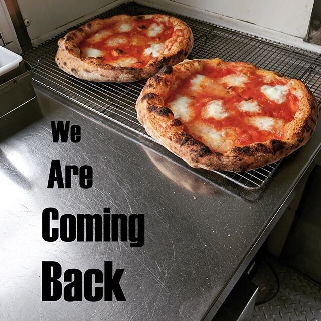 BIG NEWS!!!
.
We think we've figured out a way to keep you and our staff safe *and* get our pizzas back into your hands!
.
Beginning this Tuesday, we will re-open as a 1-person show to sell pre-fired pizzas for you to reheat at home.  Here's how it w