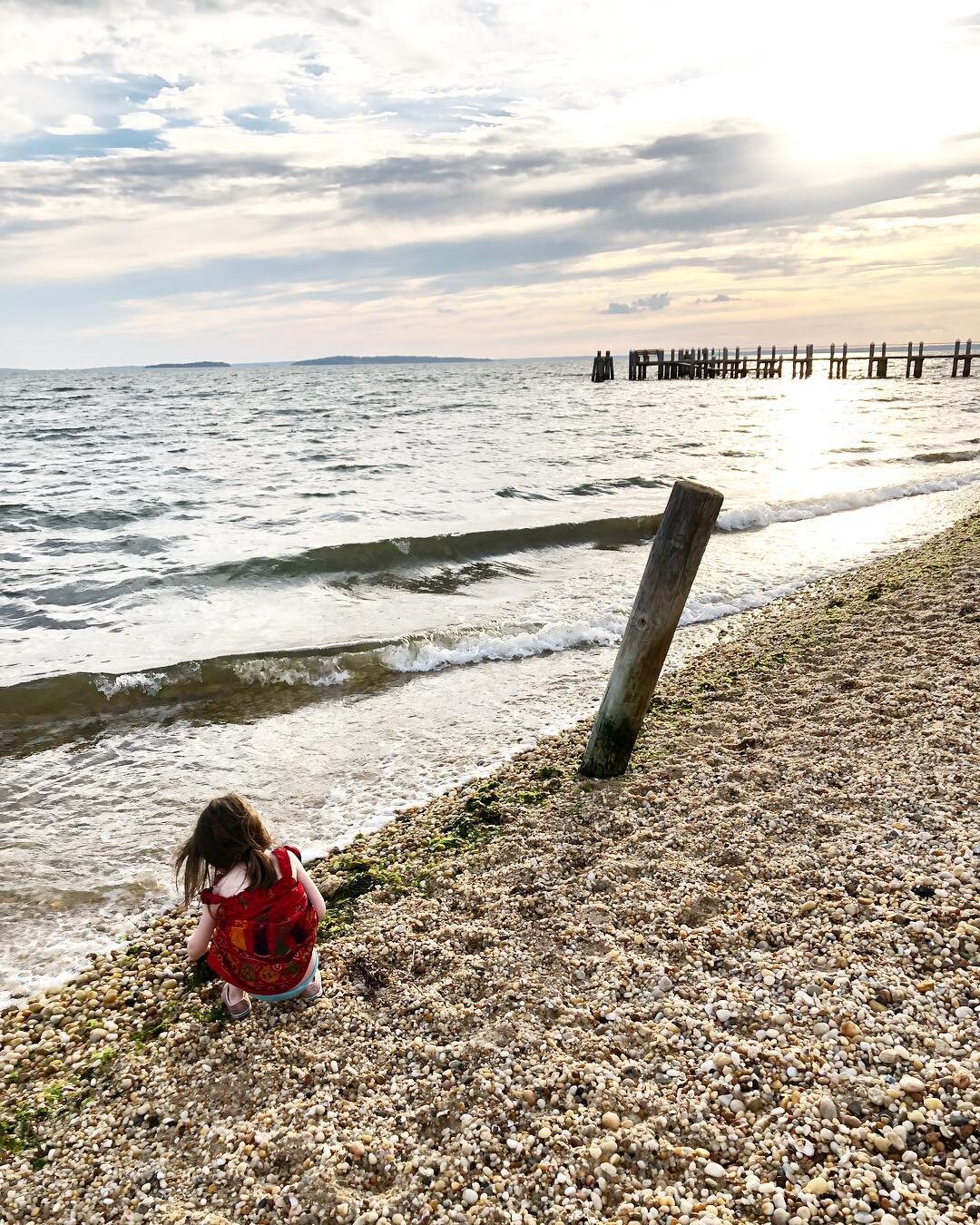 Little girl and the sea 🌊❤️