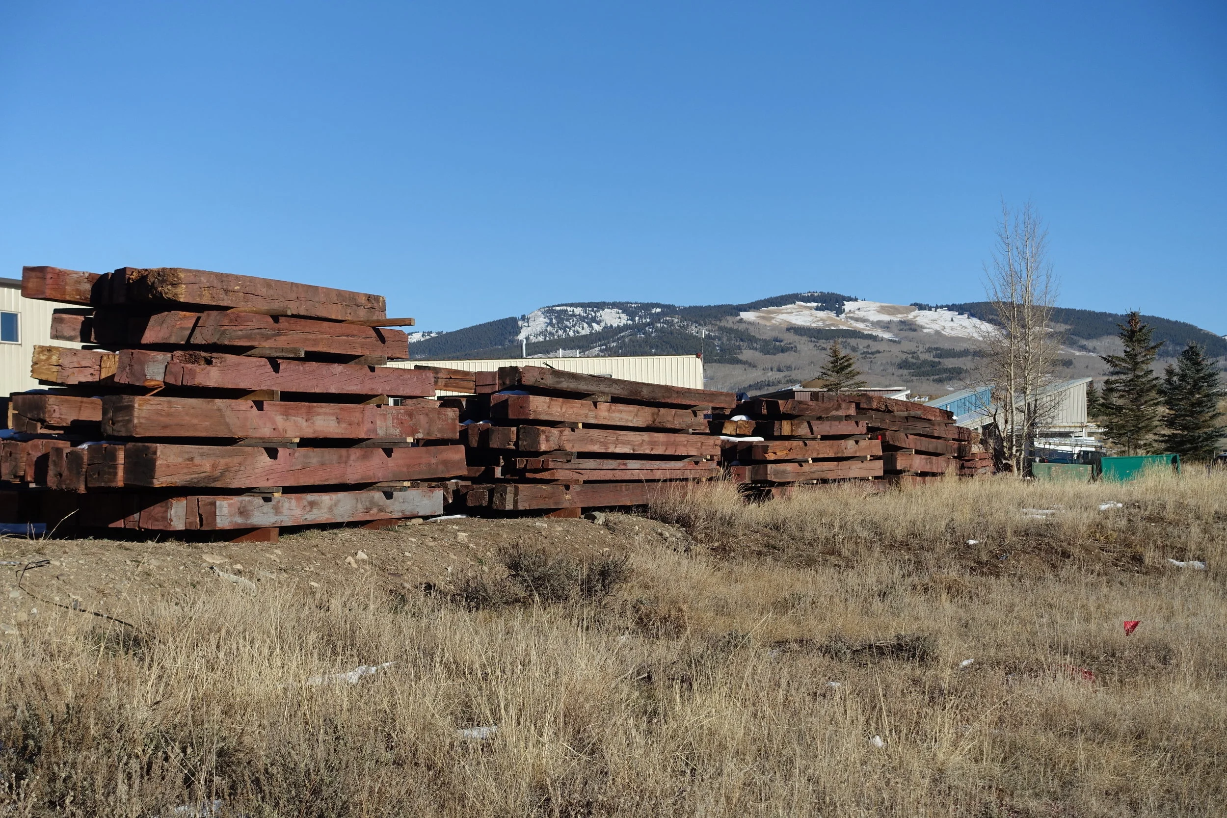 Reclaimed timbers ready for purchase.