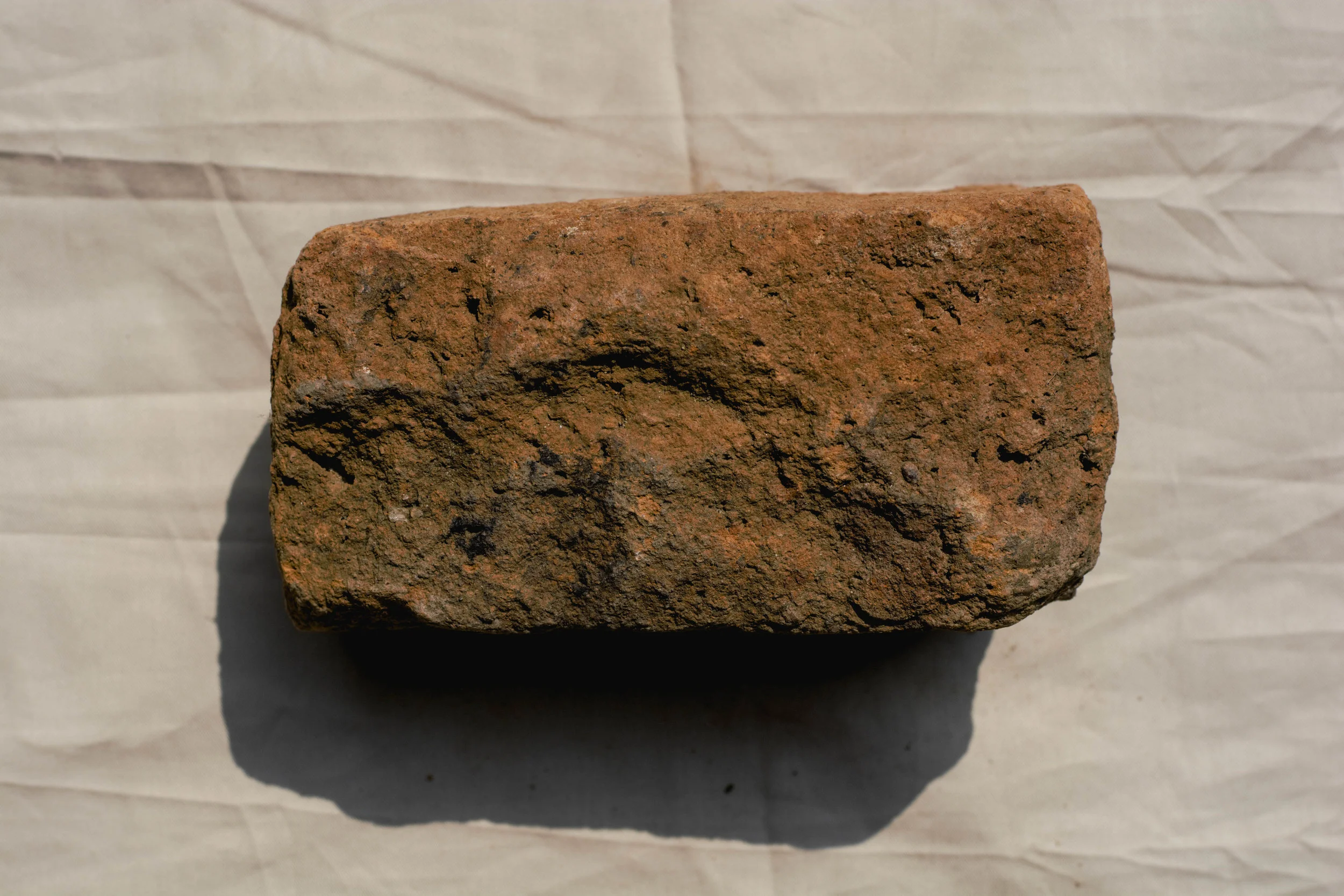 Red Brick picked from the demolished site of Casa De Fernandez