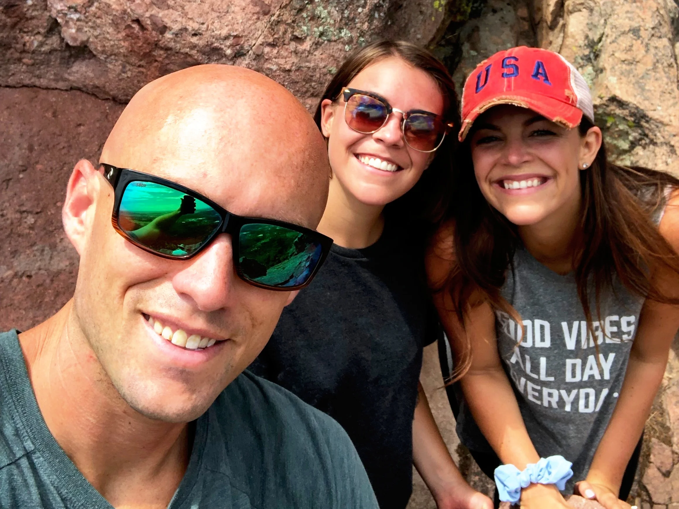 Jon, Ally & I at the top of the faltirons