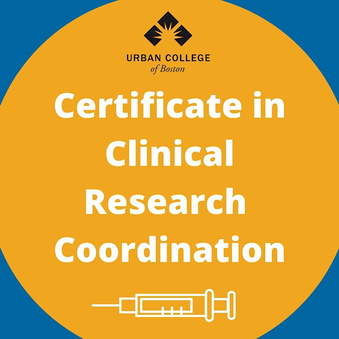 Apply to join the next CRC cohort by November 30th, 2021! #urbancollegeofboston #clinicalresearch #bostoninternship