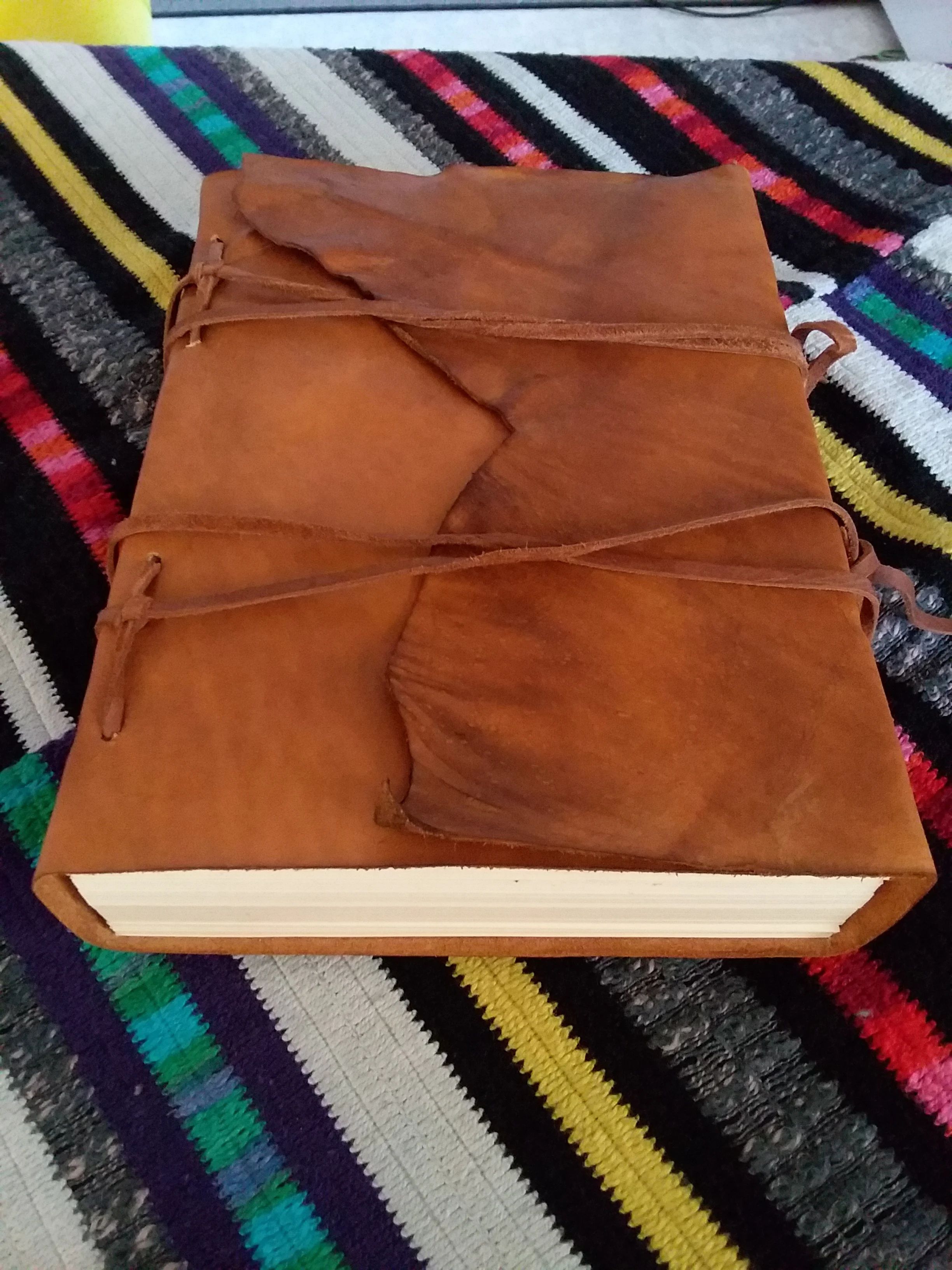 Antique Tan Genuine Leather Grimoire