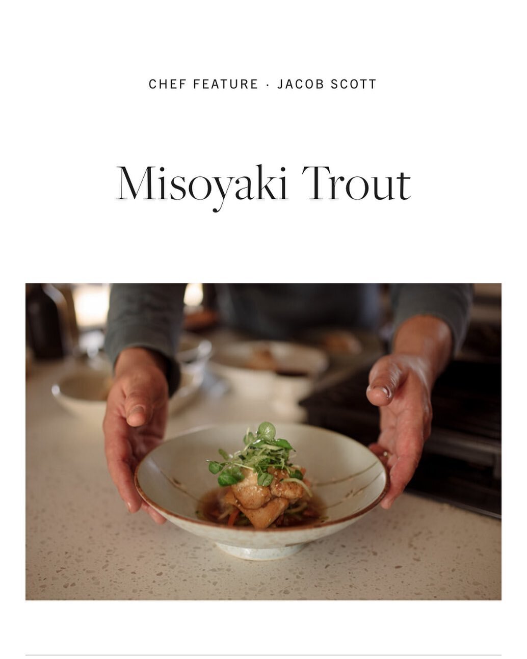 Repost by @modernhuntsman - check out the article &amp; recipe at https://modernhuntsman.com/food/misoyaki-trout