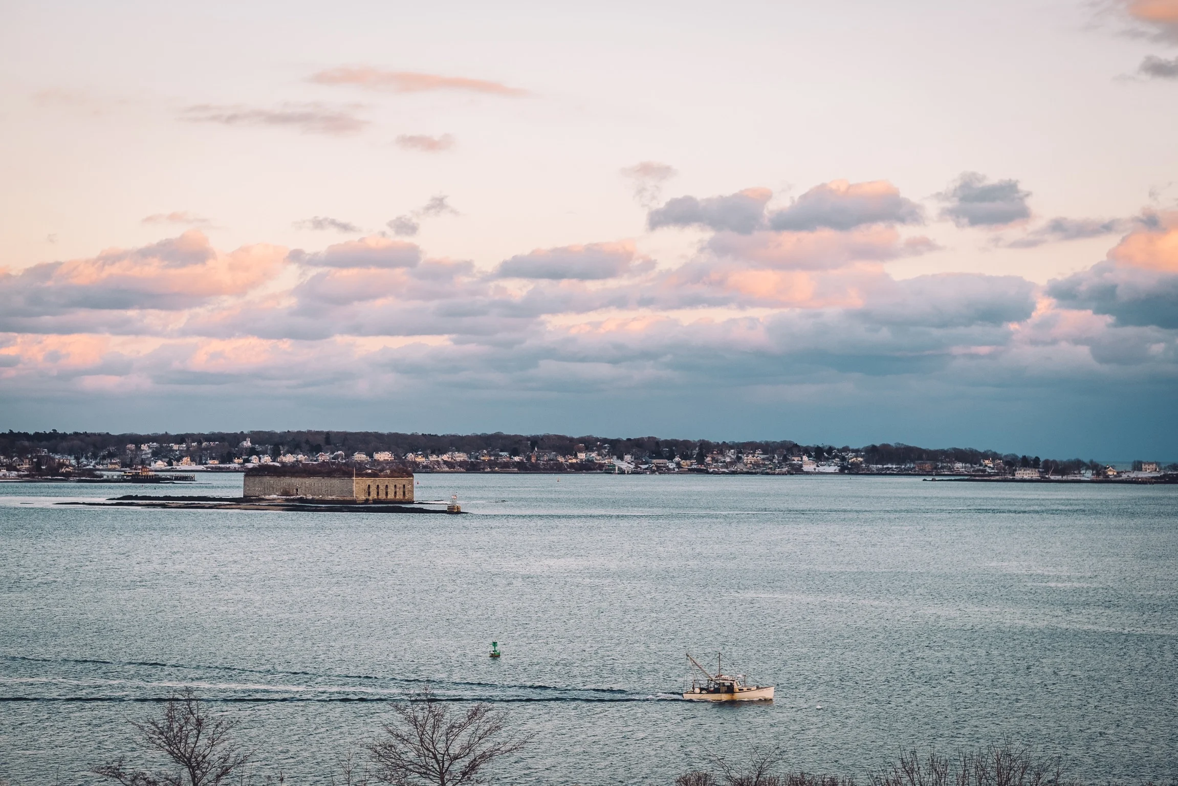 Fort Gorges and Peaks Island