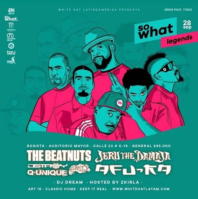 La cita del pr&oacute;ximo s&aacute;bado 🤙🏻 @realafura + @jeru_thedamaja + @iamfatlip + @slimkid3 + @mr_q_unique + @idstroy + @psycho_les_official + @junkyardjuju y m&aacute;s 🖤 ⠀⠀⠀⠀⠀⠀⠀⠀⠀⠀⠀
&iexcl;Boletas disponibles en puntos de venta y on-line (