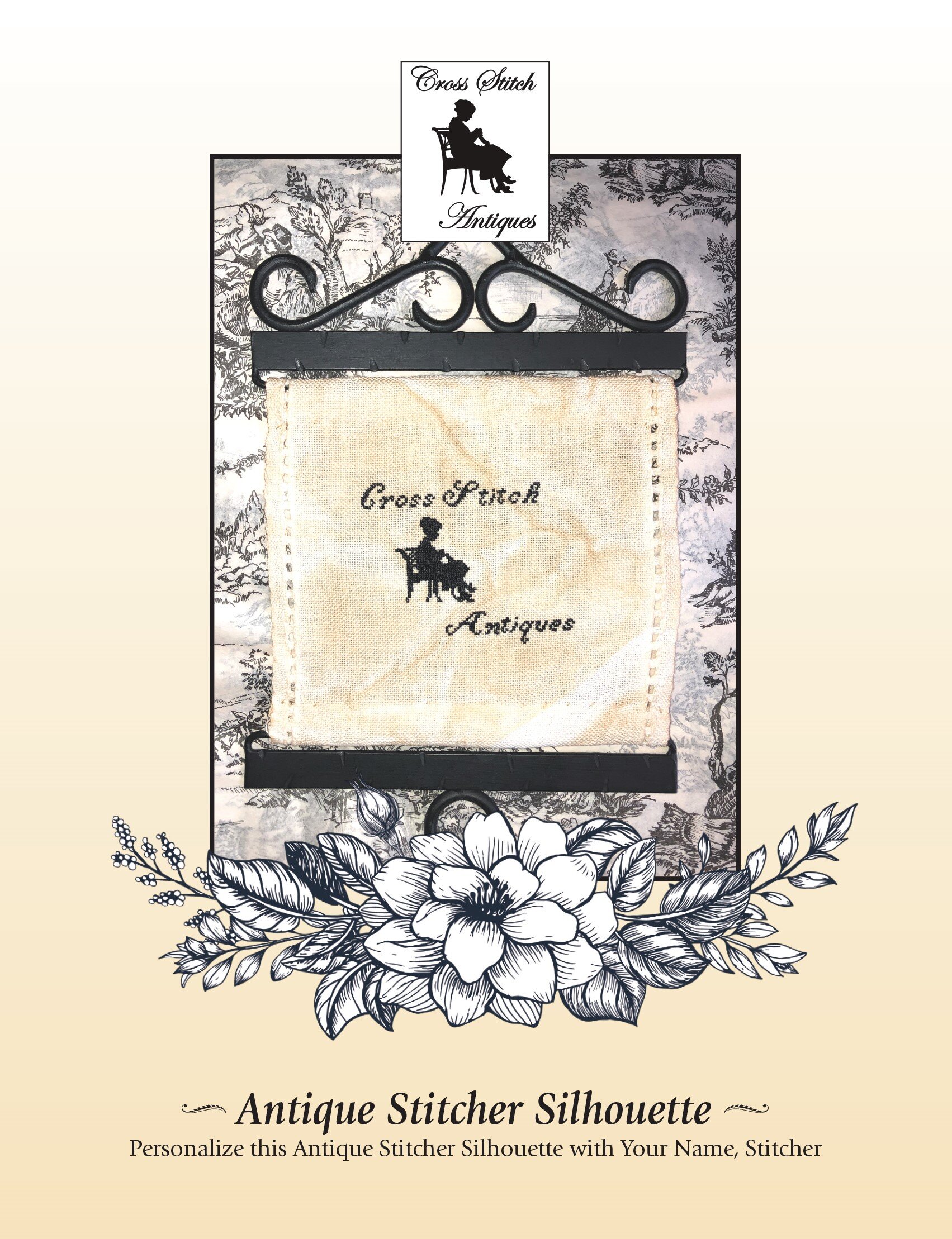 Antique Stitcher Silhouette Kit