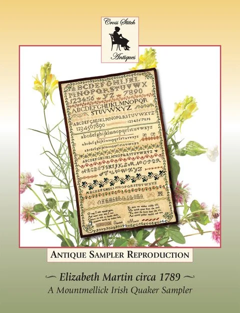 Elizabeth Martin c 1789, a Mountmellick Quaker Sampler PDF Digital Download