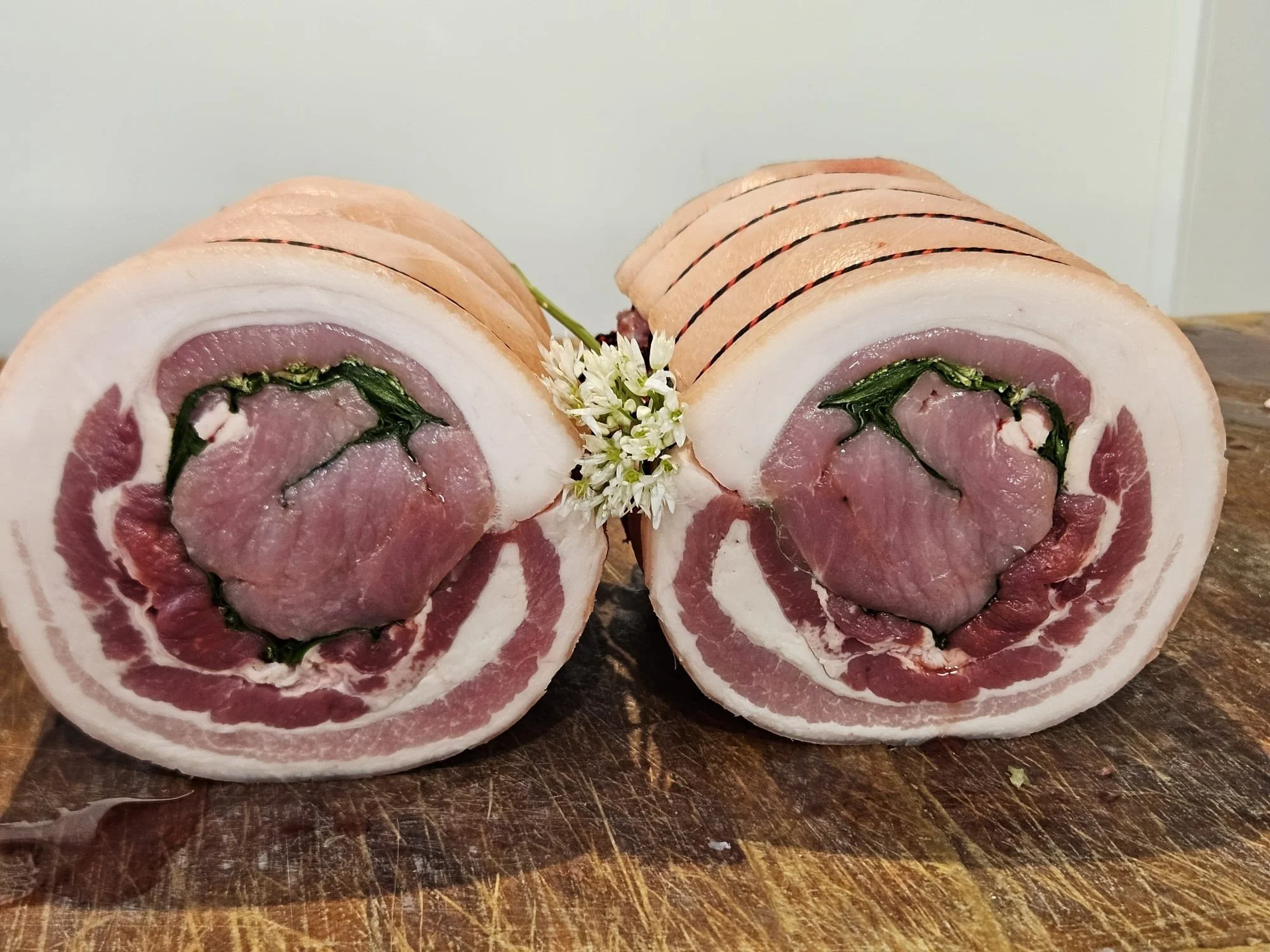 This is not just dinner&hellip; this is a proper showstopper.

Our porchetta, made using our own rare breed British Lop pork, is something special. Rolled by hand, layered with wild garlic, thyme, rosemary, sage and fennel seeds, then finished with t