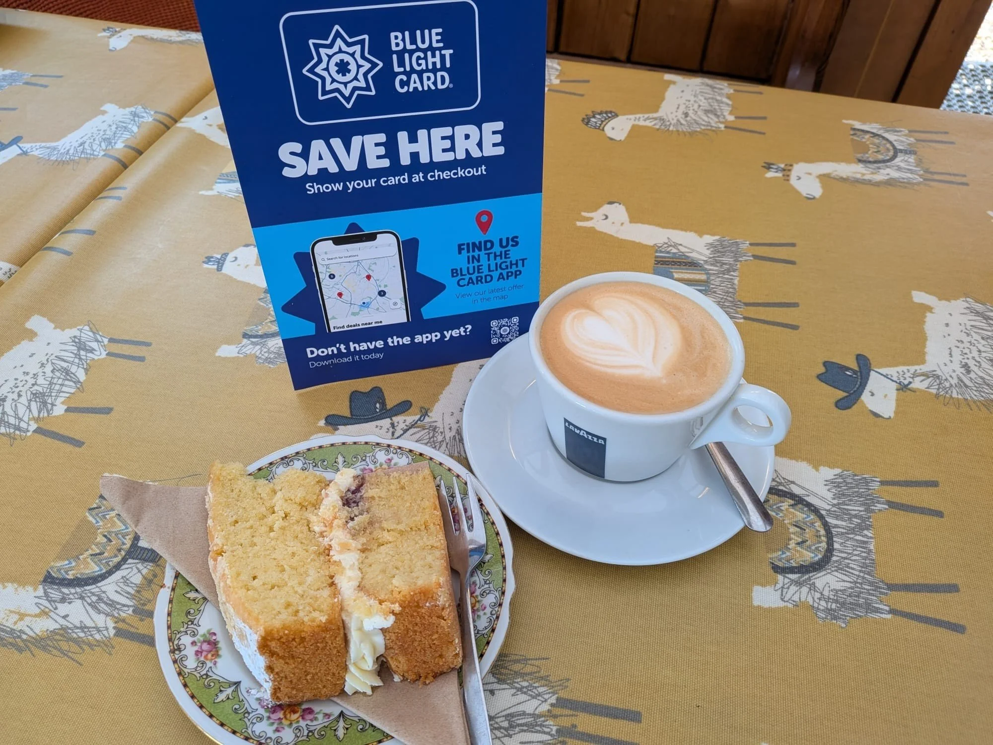 Your card. Your coffee break. A little thank you from us. 💙☕️

Blue Light Card holders enjoy 10% off in our Farmyard Cafe, one of the ways we support the people who do so much for our community
Pop in for breakfast, lunch or a coffee and toasted tea
