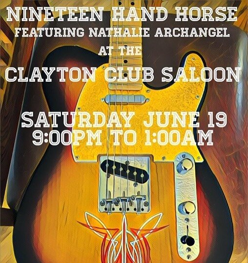 Come on down to the Clayton Club Saloon this Saturday night, June 19th, to join our celebration of live music being back 🎉🎶🙌🎙