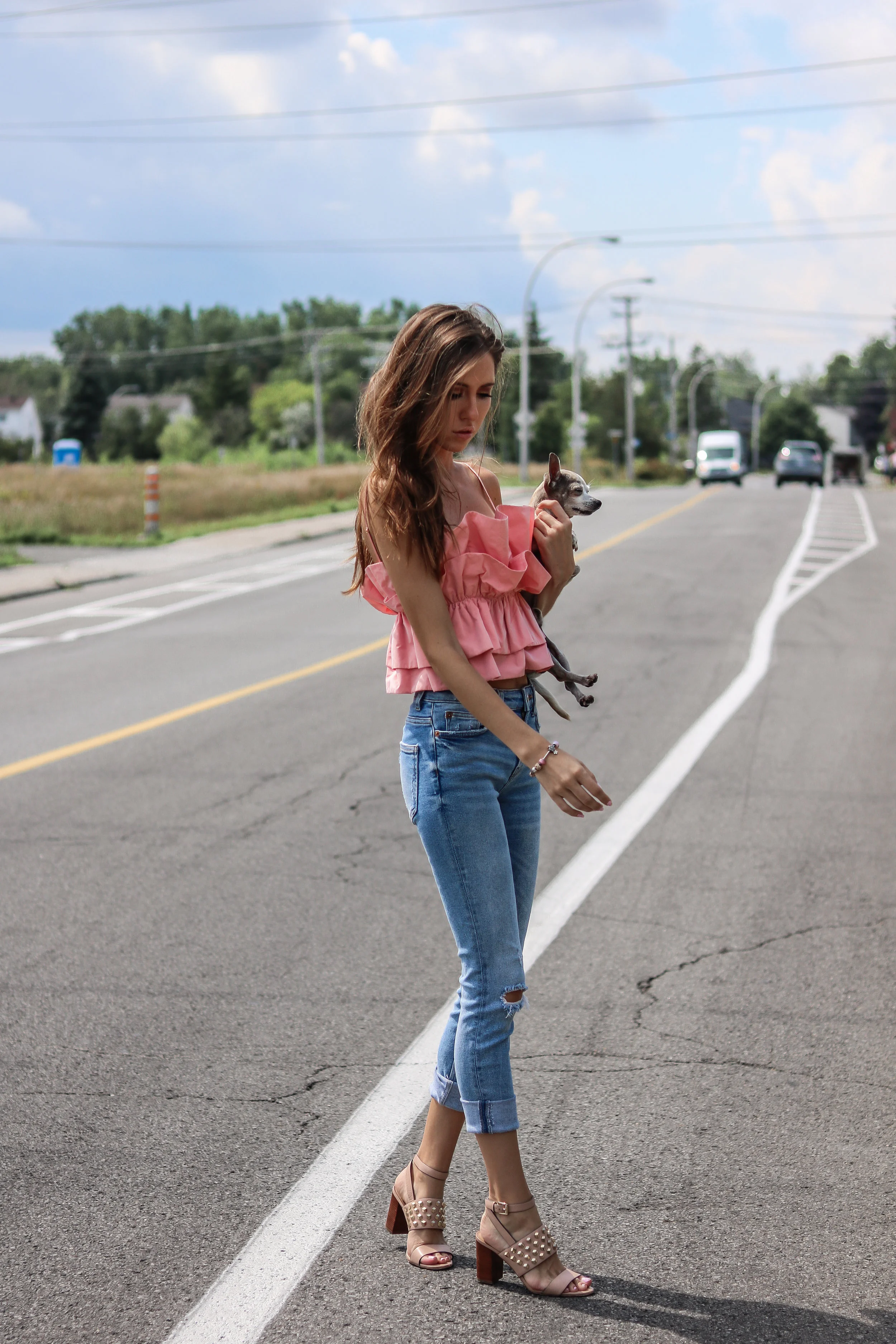 The Hungarian Brunette Pink Frilly top (3 of 19).jpg