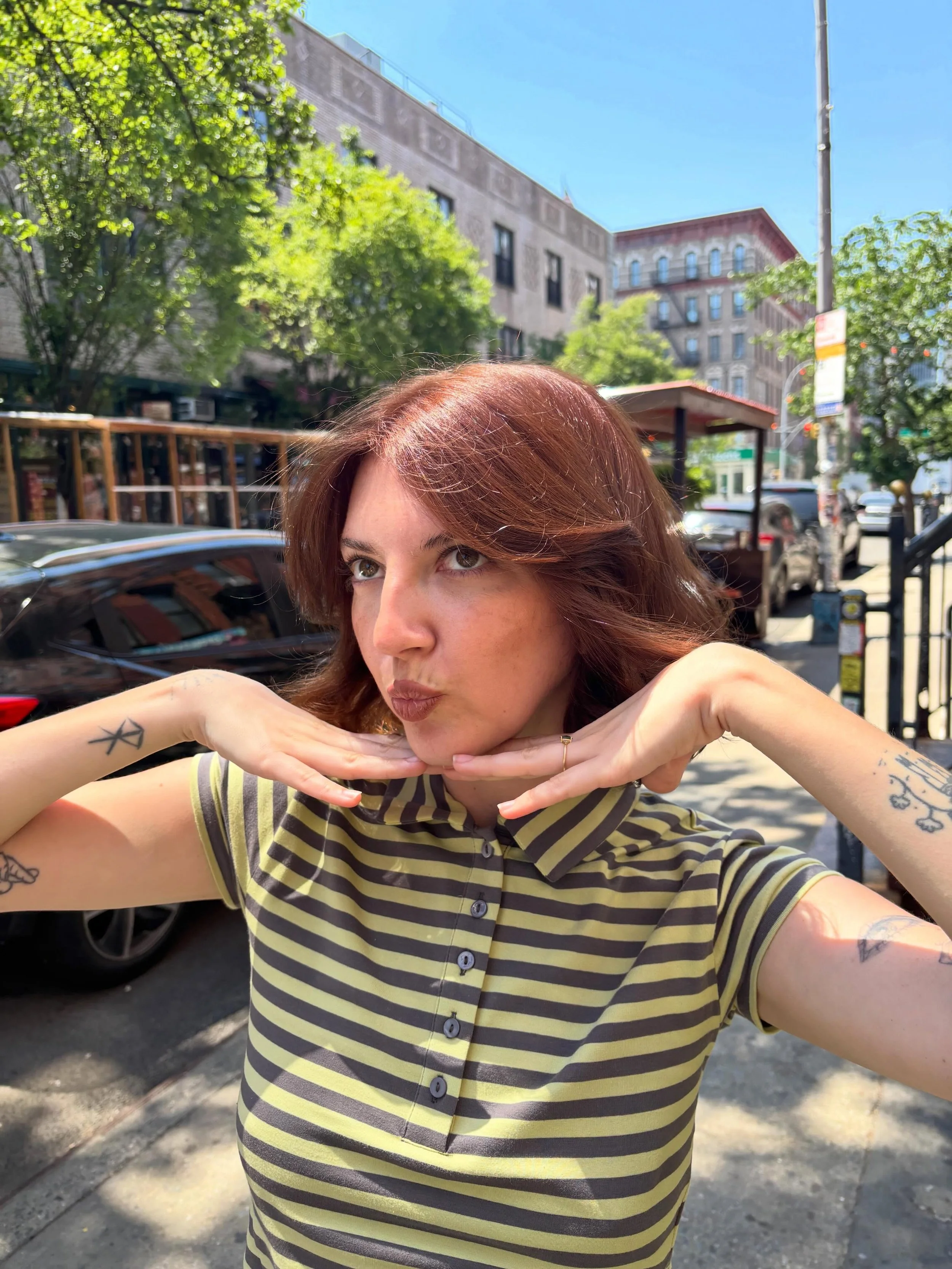 red for chas! from class with @shelldoesyourhair 
last slide is the before 💋