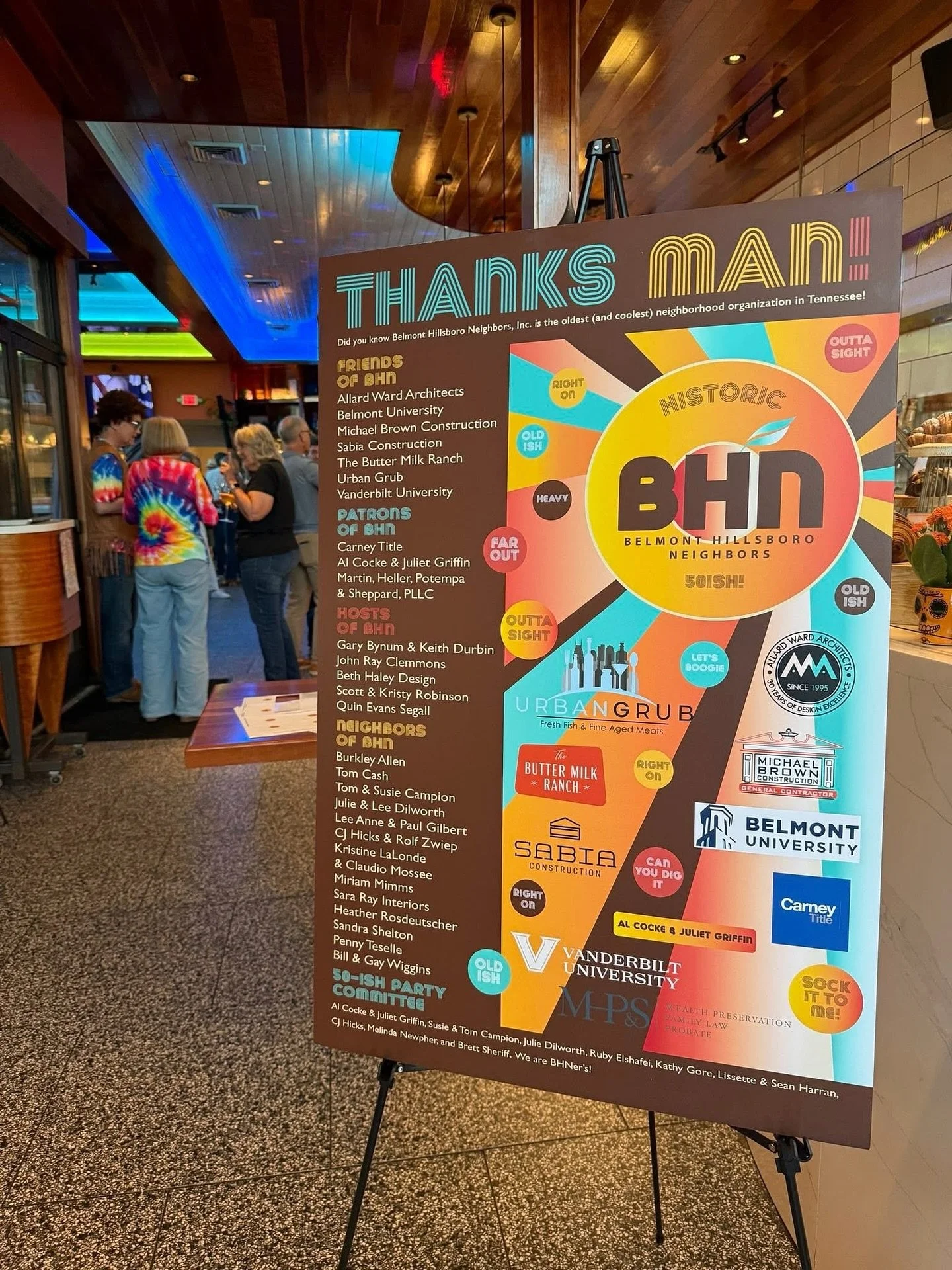 What a night! Thanks again to @thebuttermilkranchtn for opening your doors and celebrating our 50-ish with us. Have any fun photos from the party? Send them in and we will post them. 

-BHN

#bhn #party #thebuttermilkranch #neighborhood #friends #com