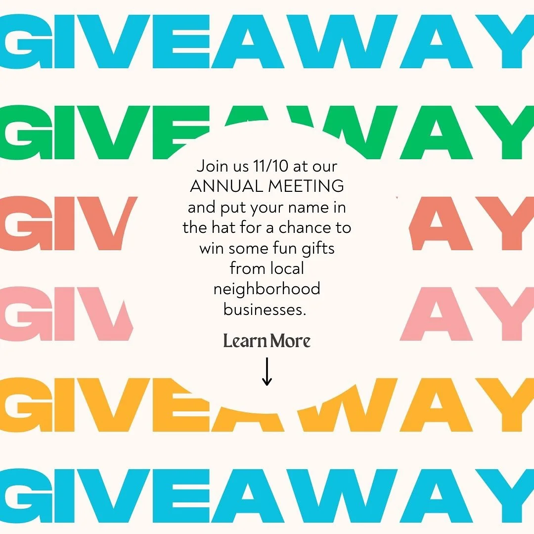 Planning to join us on November 10th for the BHN Annual Meeting? Don&rsquo;t forget to put your name in for a chance to win some fun gifts, all from a few of our much-loved neighborhood businesses. 

Thank you to Kitty @fruitionsalon for donating an 
